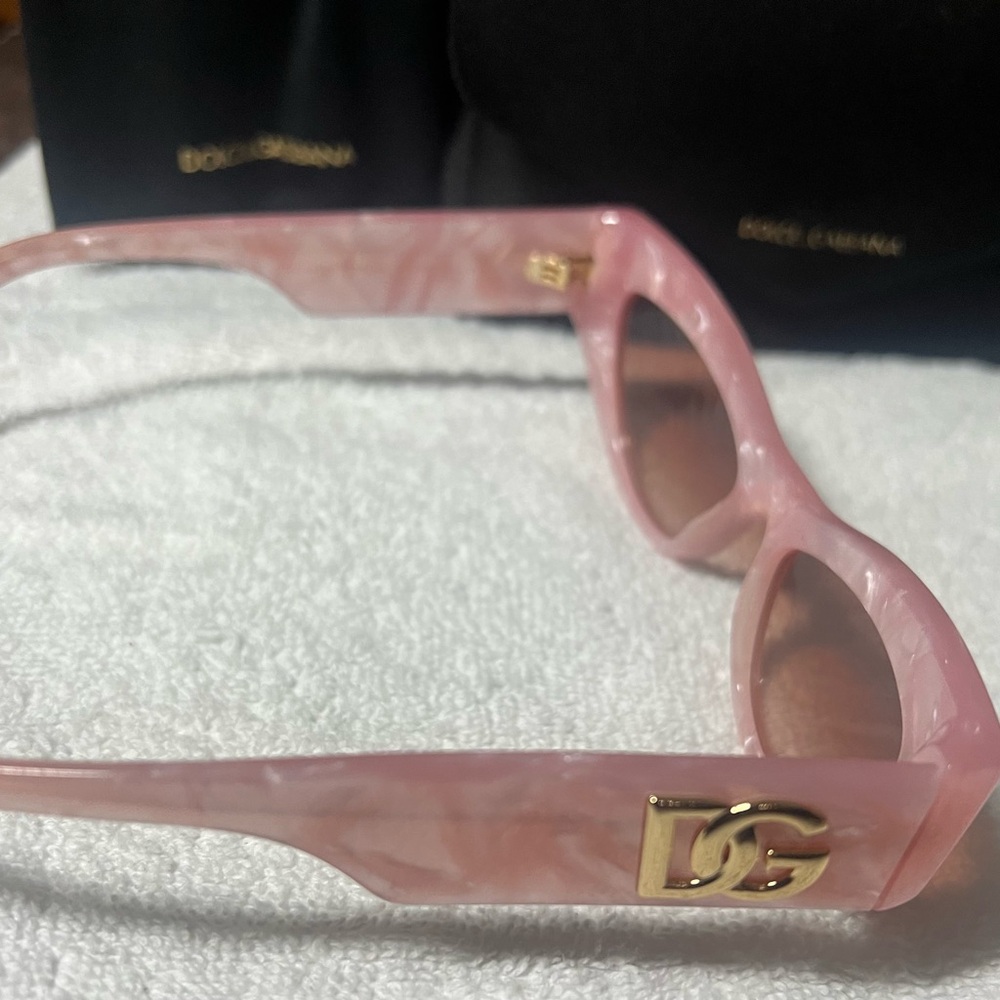 Dolce & Gabbana Marble Pink Sunglasses